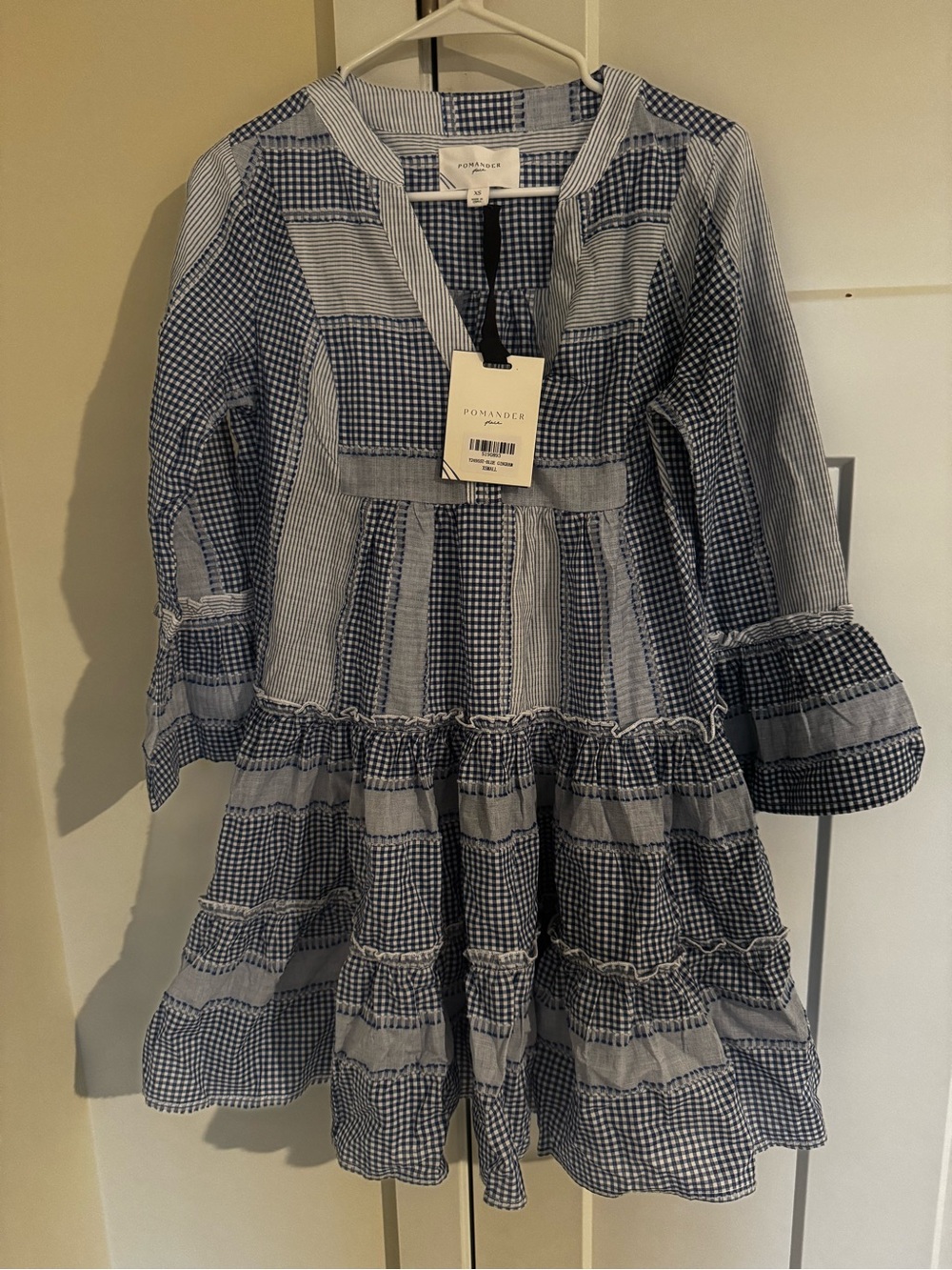 Pomander Place Blue Gingham Dress